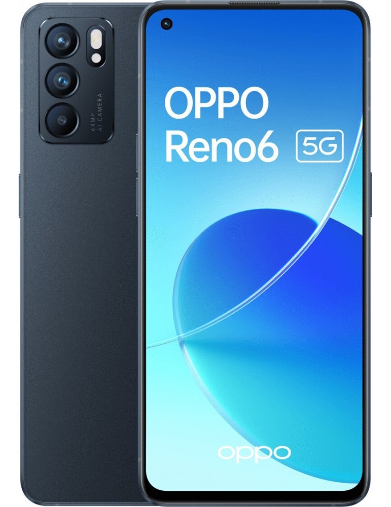 Oppo Reno6 128GB Nero 5G Dual Sim 8GB Brand Operatore Italia
