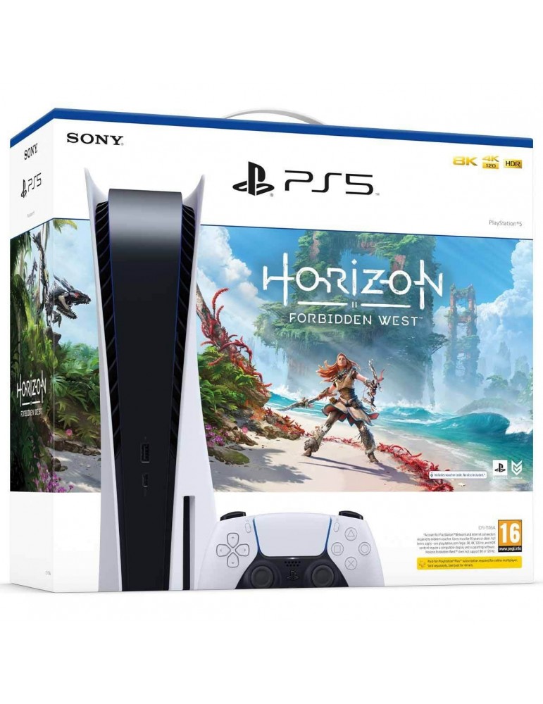 PlayStation 5 PS5 Blu-Ray 825GB Europa + Horizon Forbidden West