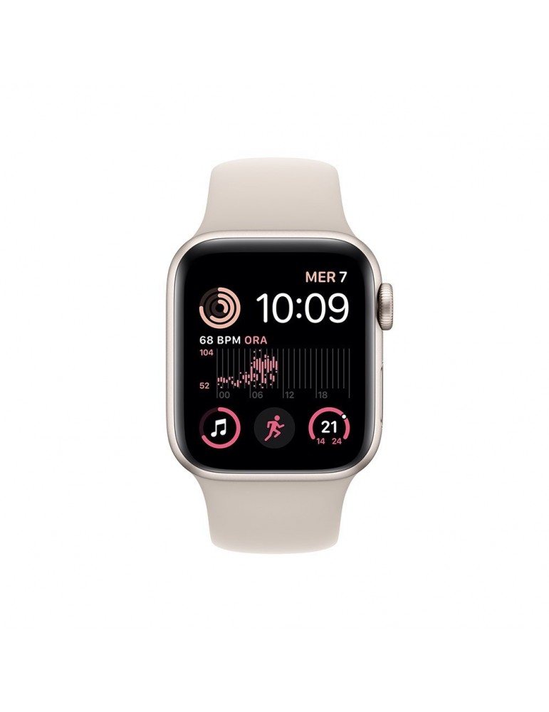 Apple Watch SE 40mm 2022 Quadrante Bianco con cinturino Bianco GPS Europa