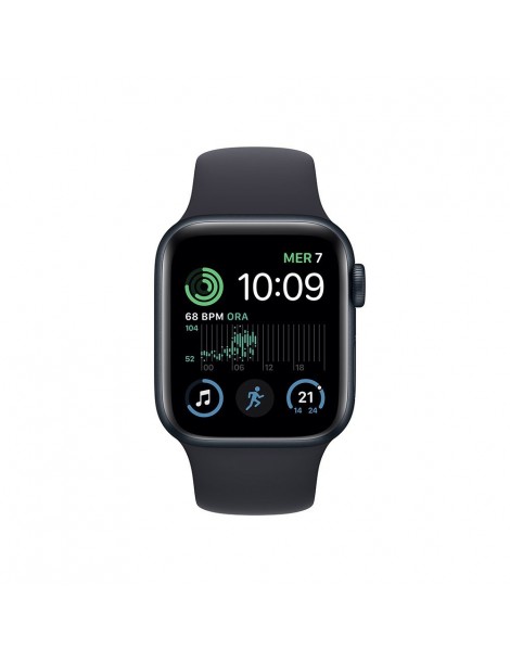 Apple Watch SE 44mm 2022 Quadrante Nero con cinturino Nero GPS Europa