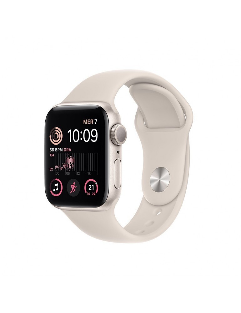Apple Watch SE 44mm 2022 Quadrante Bianco con cinturino Bianco GPS Europa