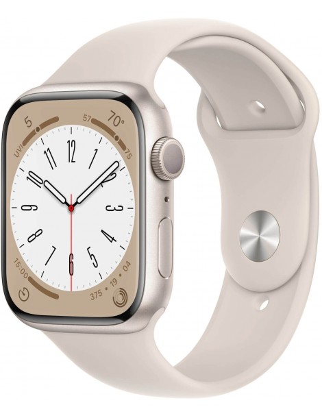 Apple Watch 8 41mm Quadrante Bianco con cinturino Bianco GPS Europa