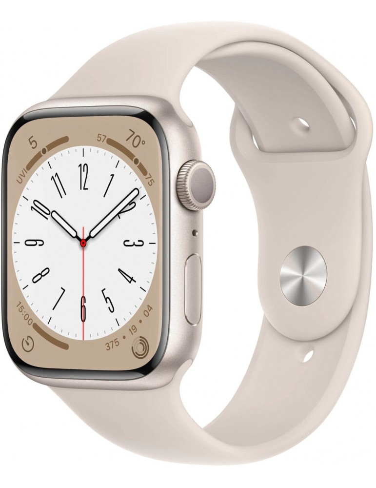 Apple Watch 8 45mm Quadrante Bianco con cinturino Bianco GPS Europa