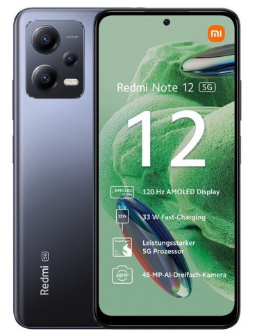 Xiaomi Redmi Note 12 128GB Grigio 5G Dual Sim 4GB Europa - 1