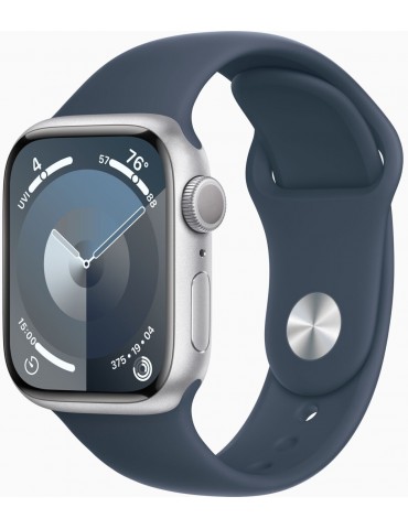 Apple Watch 9 41mm Quadrante Argento con cinturino Blu GPS Europa - 1