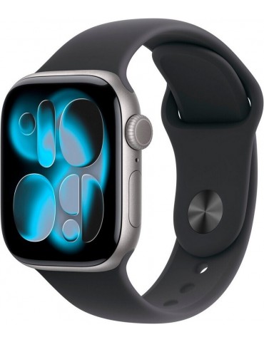Apple Watch 11 46mm Quadrante Grigio Cinturino Nero 2025 GPS Europa