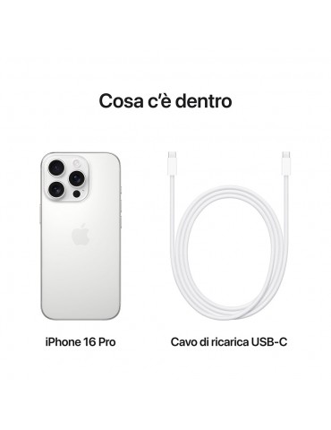 Apple iPhone 16 Pro 128GB Titanio Bianco MYNE3HN/A