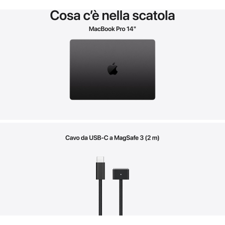 Apple MacBook Pro 2025 14" M5 10C/10G 24GB Ram 1TB Nero MDE34T/A