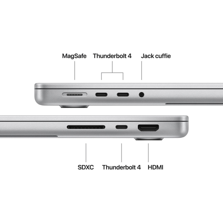 Apple MacBook Pro 2025 14" M5 10C/10G 24GB Ram 1TB Argento MDE64T/A