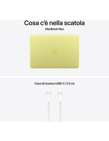 Apple MacBook Neo 2026 13" A18 Pro 8GB Ram 512GB Giallo MHFE4T/A