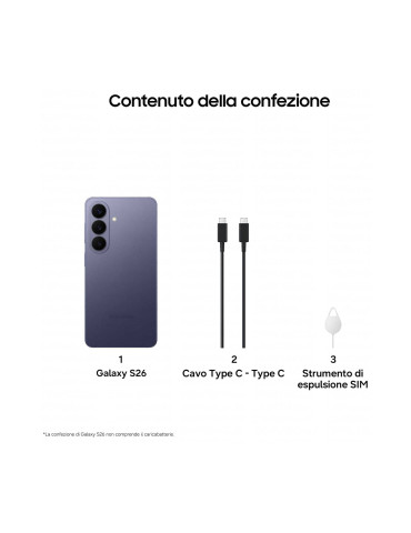 Samsung Galaxy S26 512GB Viola 5G Dual Sim 12GB Europa