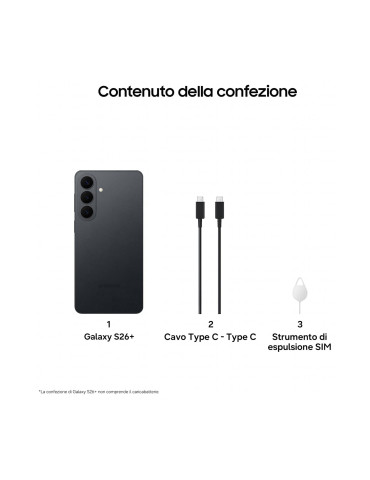 Samsung Galaxy S26+ 256GB Nero 5G Dual Sim 12GB Europa