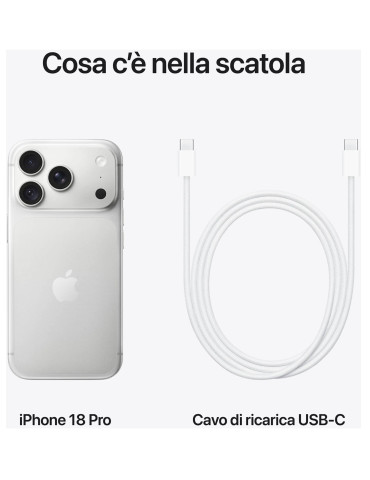 Apple iPhone 18 Pro 512GB Argento Europa
