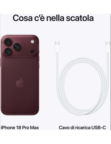 Apple iPhone 18 Pro Max 512GB Borgogna Europa