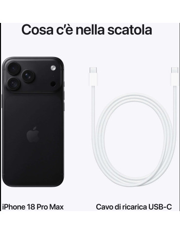 Apple iPhone 18 Pro Max 1TB Nero Europa