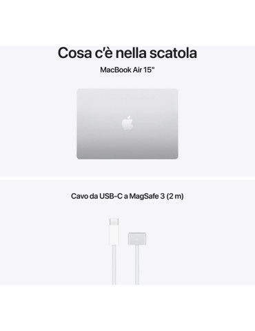Apple MacBook Air 2026 15" 512GB M5 10C/10G 16GB Argento MDV94T/A